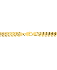 Men's Solid Cuban Link 22" Chain Necklace in 14k Gold-Plated Sterling Silver
