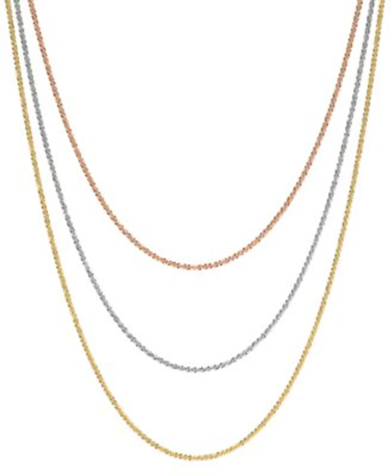 Sparkle Chain Necklace 16 24 1 1 2mm In 14k Yellow Gold White Gold Rose Gold