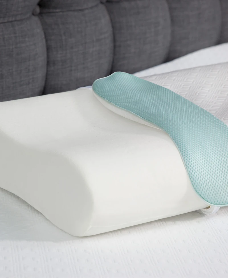 IntelliSLEEP Natural Comfort Contour Memory Foam Pillow, King, Exclusively at Macy's