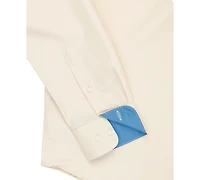 Calabrum Men's Regular Fit Solid Wrinkle Free Performance Dress Shirt