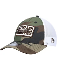 Men's Camo Cleveland Browns 9FORTY Trucker Snapback Hat