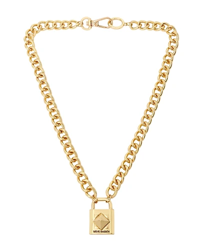 Steve Madden Padlock Pendant Necklace