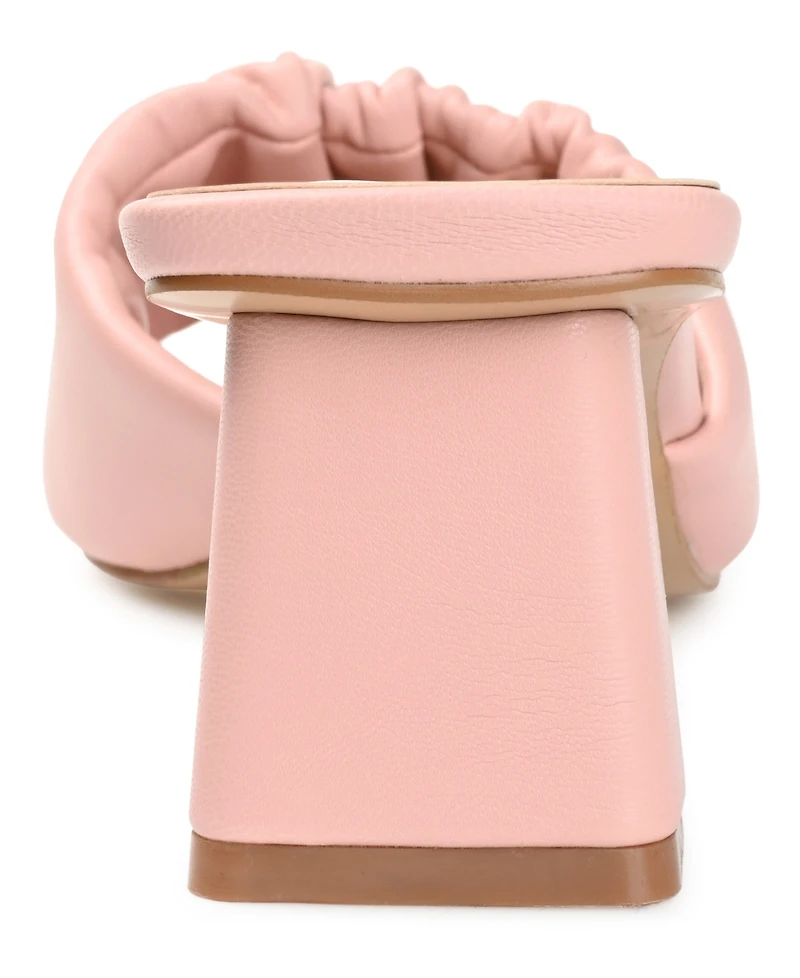 Journee Collection Women's Briarr Ruched Sandals