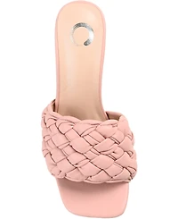 Journee Collection Women's Raquelah Woven Stiletto Sandals