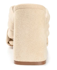 Journee Collection Women's Dorisa Woven Block Heel Sandals