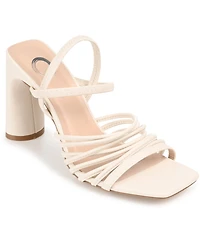 Journee Collection Women's Hera Strappy Block Heel Dress Sandals
