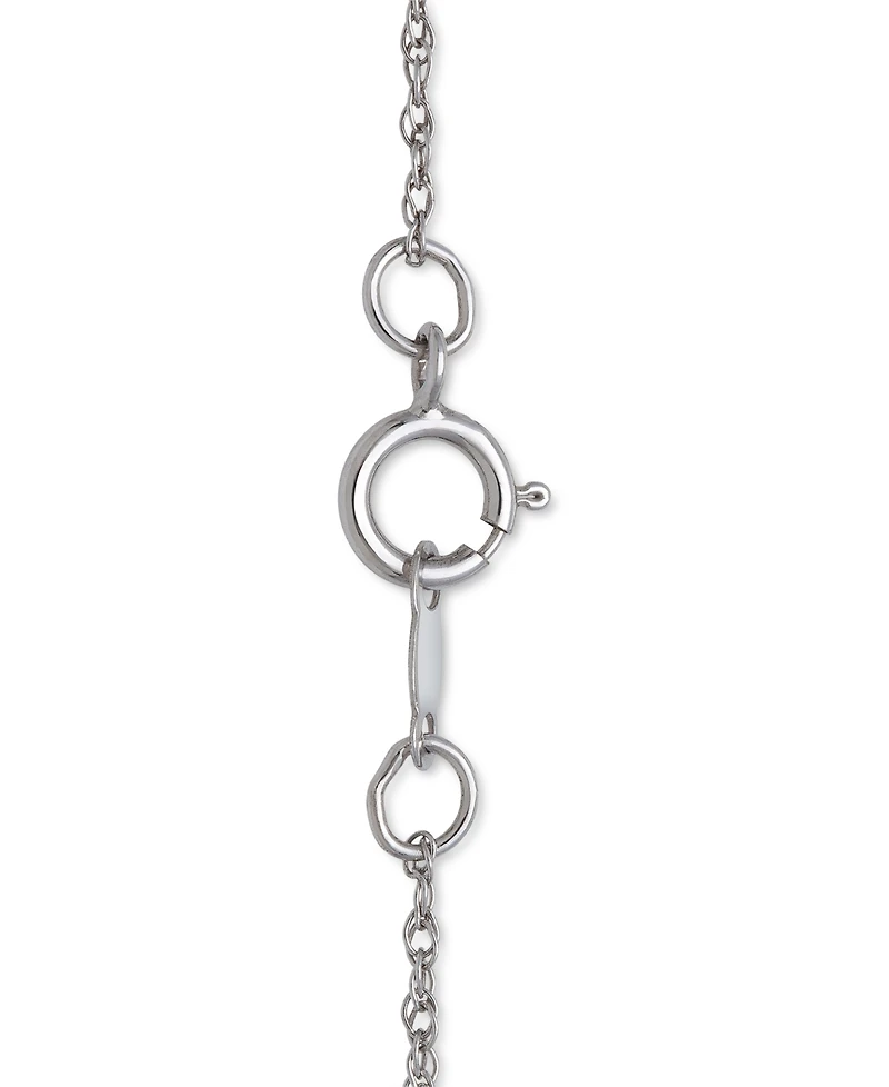 Belle de Mer 2-Pc. Set Cultured Freshwater Pearl (6mm) Brushed Finish Pendant Necklace & Matching Drop Earrings in Sterling Silver, Created for Macy's