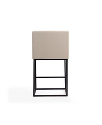 Manhattan Comfort Ambassador 38" Leatherette Upholstered Counter Stool