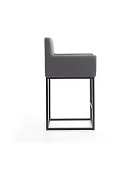 Manhattan Comfort Ambassador 38" Leatherette Upholstered Counter Stool