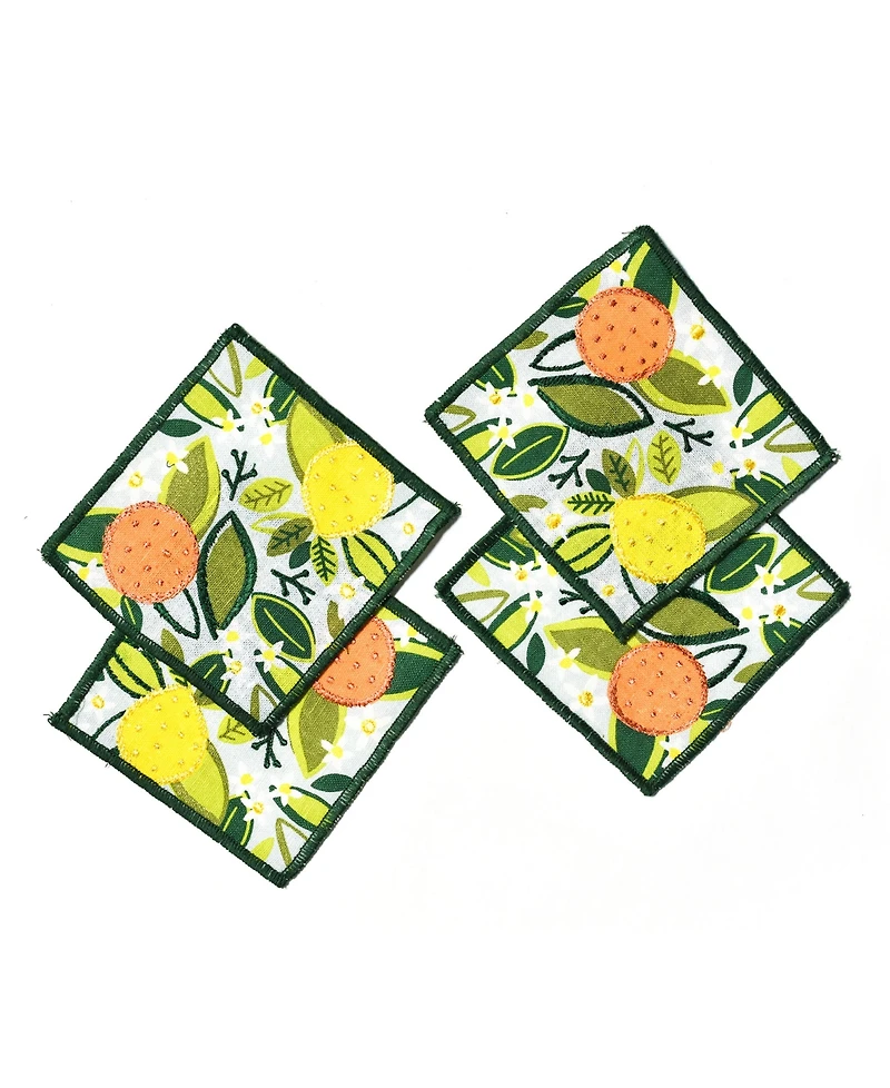 Coton Colors Citrus Print Cocktail Napkins, Set of 4