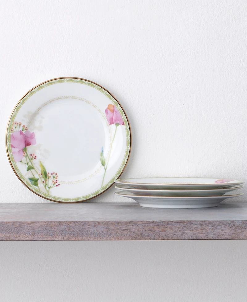 Noritake Poppy Place 6.25" Bread Butter, Set of 4