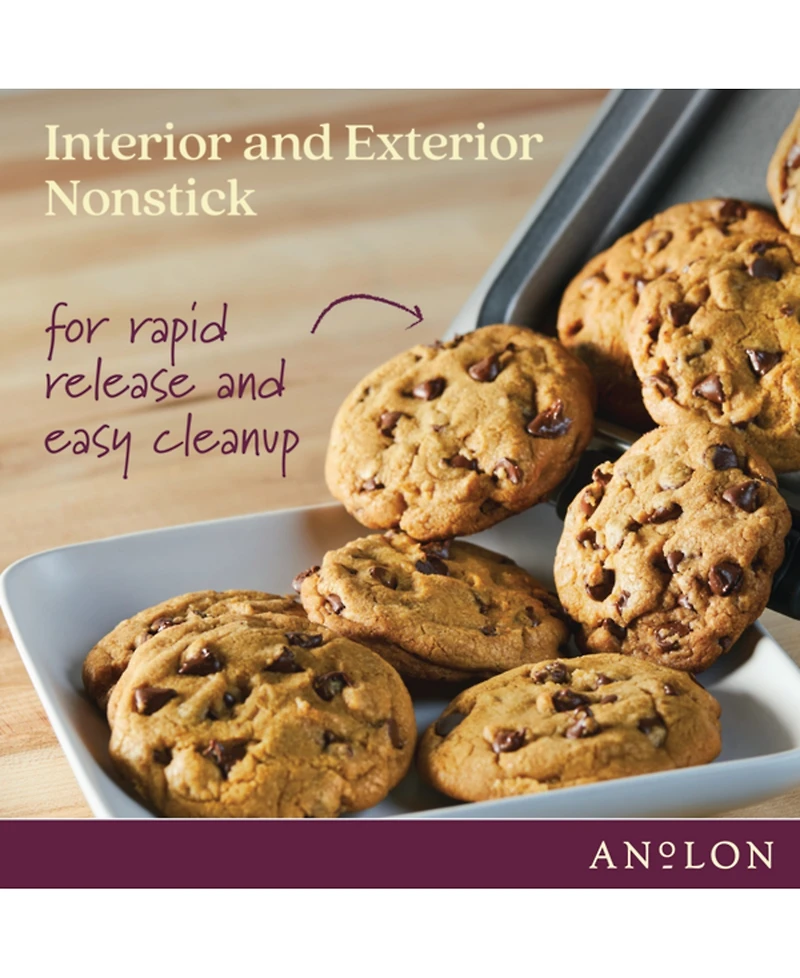 Anolon Advanced Nonstick 11" x 17" Baking Sheet & Roasting/Cooling Rack Set