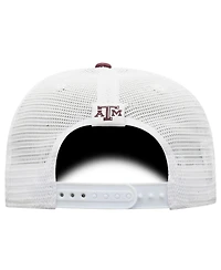 Men's Top of the World Maroon, White Texas A&M Aggies Trucker Snapback Hat