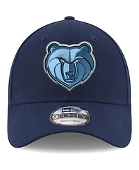 Men's New Era Navy Memphis Grizzlies Official Team Color The League 9FORTY Adjustable Hat
