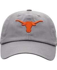 Men's Top of the World Gray Texas Longhorns Staple Adjustable Hat