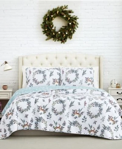 Southshore Fine Linens Happy Holidays Oversized Reversible Pc. Quilt Sets