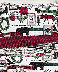 Southshore Fine Linens Merry Town Christmas Oversized Reversible 3-Pc. Quilt Set, King/California King
