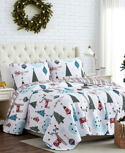 Southshore Fine Linens Winter Wonderland Oversized Reversible -Pc. Quilt Set