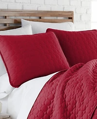 Southshore Fine Linens Ultra-Soft Lightweight Embroidered 3-Pc. Quilt Set, King/California King