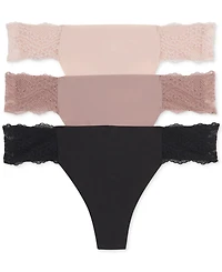 Women's B.Bare 3 Pack Thong Underwear 970367