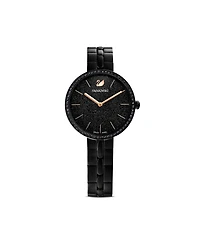 Swarovski Cosmopolitan Black Metal Bracelet Watch, 31.75 mm