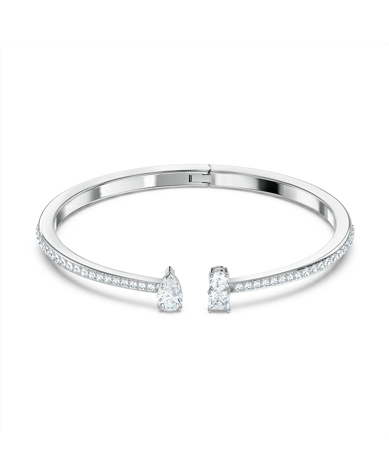 Swarovski Attract Mixed Cuts Rhodium Plated Cuff