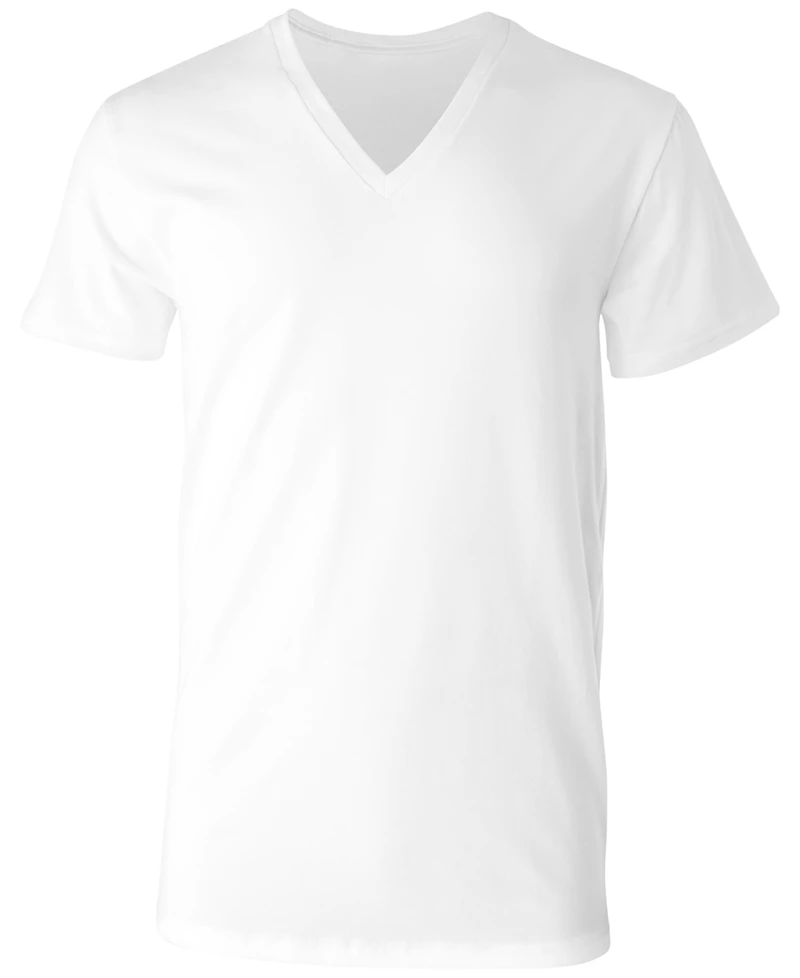 Hanes Men's Ultimate 4-Pk. Moisture-Wicking Stretch V-Neck T-Shirts