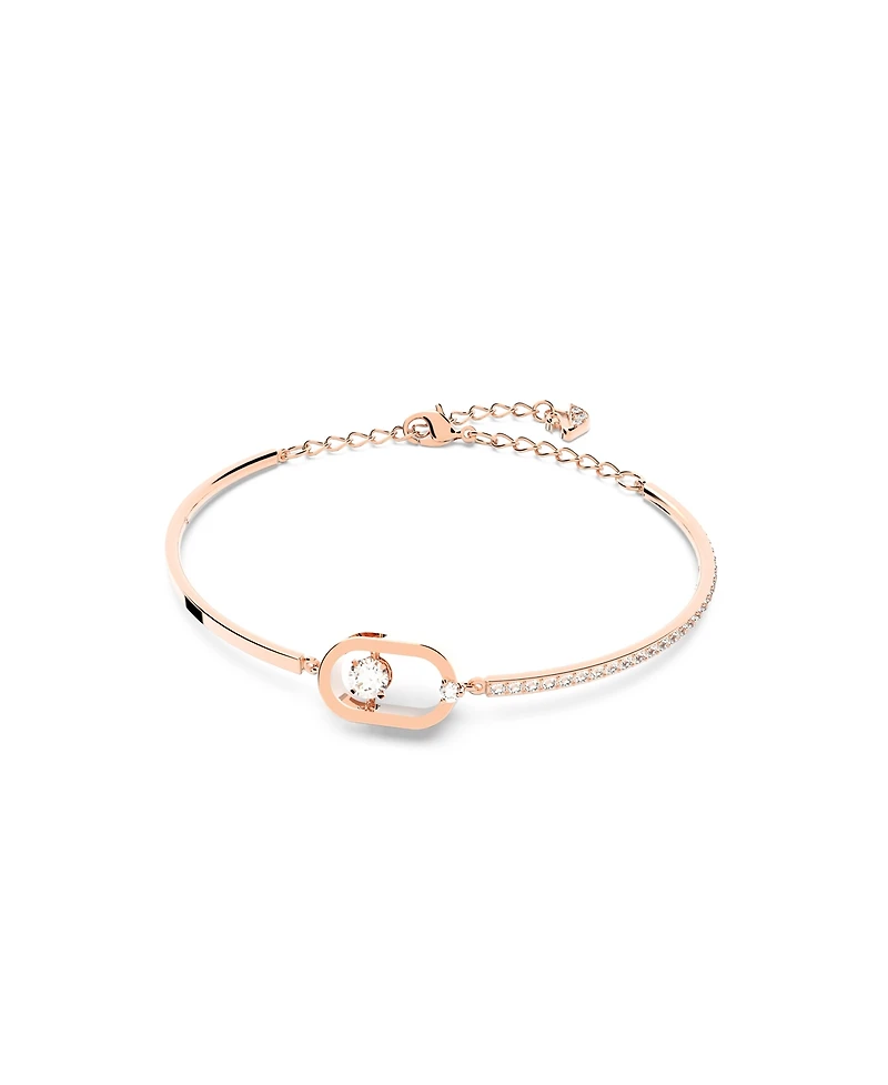 Swarovski Sparkling Dance Oval Round Cut Rose Gold Tone Plated Bracelet