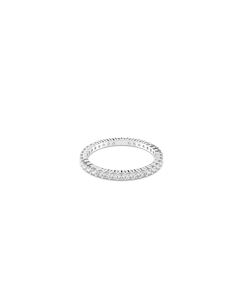 Swarovski Vittore Round Cut Rhodium Plated Ring