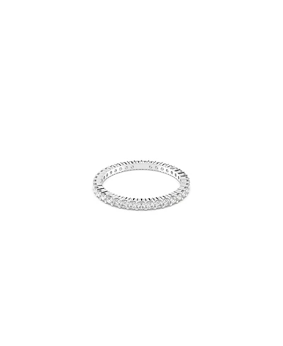 Swarovski Vittore Round Cut Rhodium Plated Ring