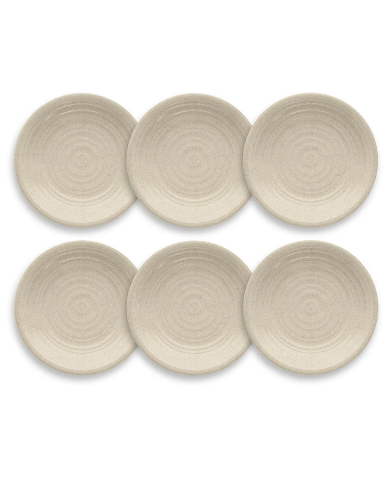 Abode Homewares Planta Artisan 6-Piece Salad Plate Set