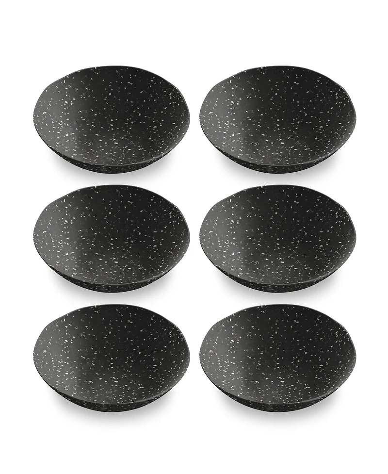 Abode Homewares 6.7" Orion Speckles 6-Piece Bowl Set, 26 oz