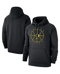 Men's Nike Black Oregon Ducks Basketball Icon Club Fleece Pullover Hoodie