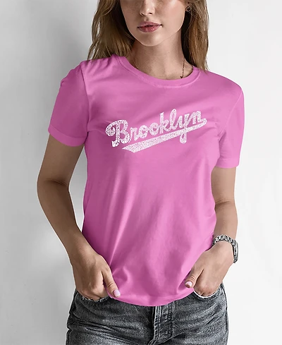 Women's Word Art Brooklyn Neighborhoods T-shirt