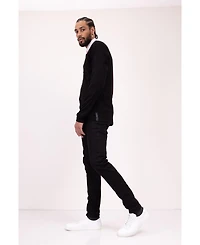 Ron Tomson Men's Modern Lightweight Knit Shacket Sweater