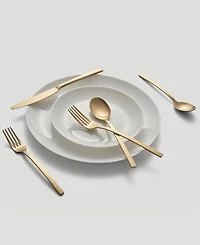 Cambridge Silversmiths Beacon Gold Satin 45-Piece Flatware Set, Service for 8
