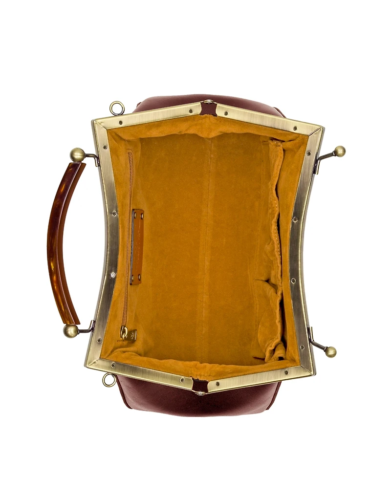Patricia Nash Kelmscott Small Leather Frame Bag