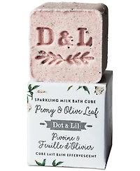Dot & Lil Peony & Olive Leaf Milk Bath Cube, 3.5 oz.