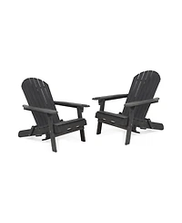 Bellwood Outdoor Folding Adirondack Chairs Set