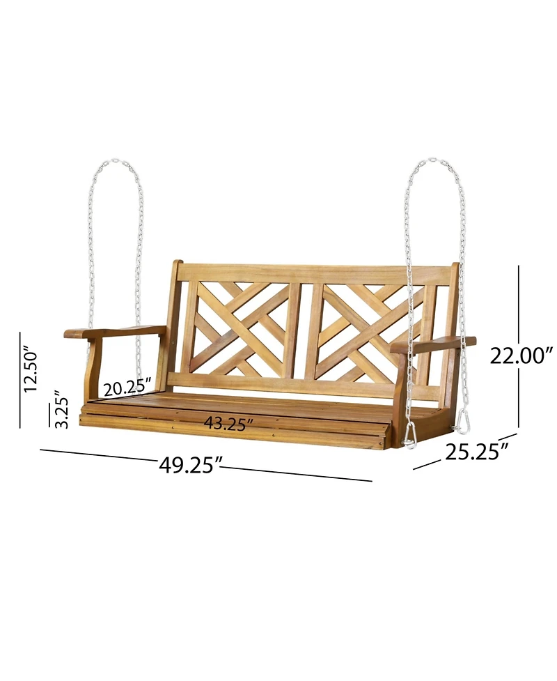 Alejandro Outdoor Hanging Porch Swing