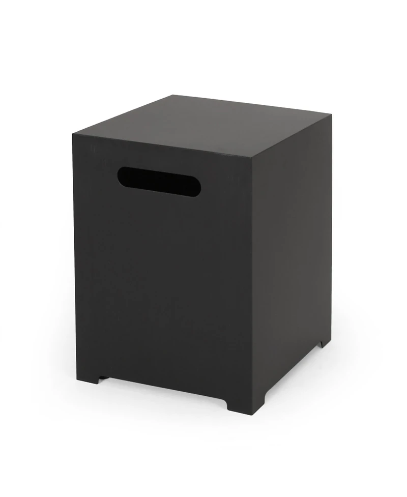 Vernon Outdoor Rectangular Fire Pit with Tank Holder