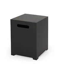 Vernon Outdoor Rectangular Fire Pit with Tank Holder