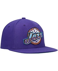 Men's Mitchell & Ness Purple Utah Jazz Hardwood Classics Team Ground 2.0 Snapback Hat