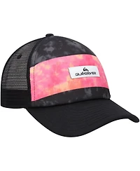 Men's Quiksilver Black Pidgeon Chicken Trucker Snapback Hat
