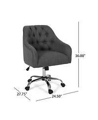 Barbour Tufted Home Office Chair with Swivel Base