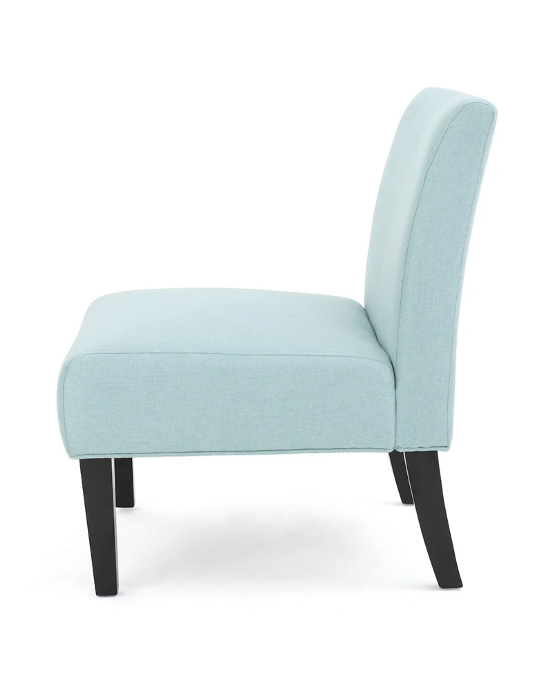 Kassi Contemporary Fabric Slipper Accent Chair