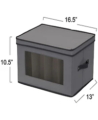 Household Essentials Holiday Stemware Storage Box