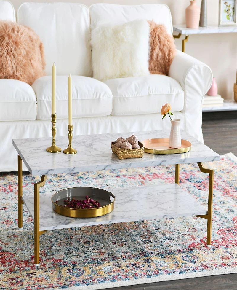 Crown Modern Marble Coffee Table