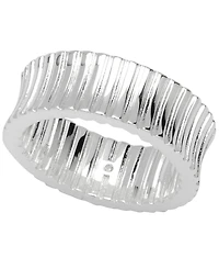 And Now This Women's Concaved Ribbed Texture Ring