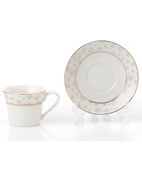 Lorren Home Trends Floral Espresso Set